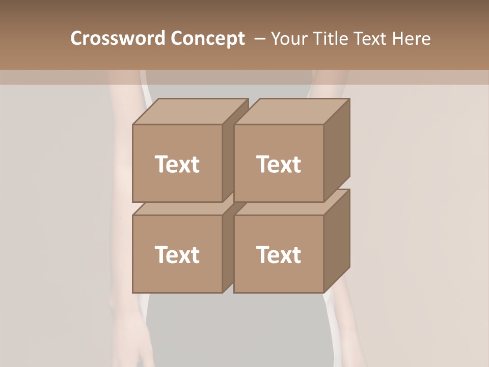 A Beautiful Woman In A Black And White Dress PowerPoint Template