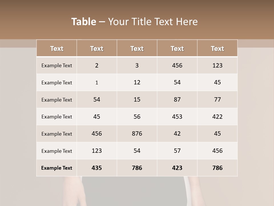 A Beautiful Woman In A Black And White Dress PowerPoint Template