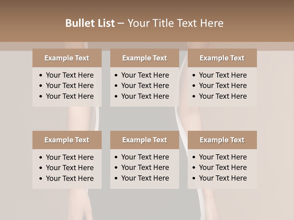 A Beautiful Woman In A Black And White Dress PowerPoint Template