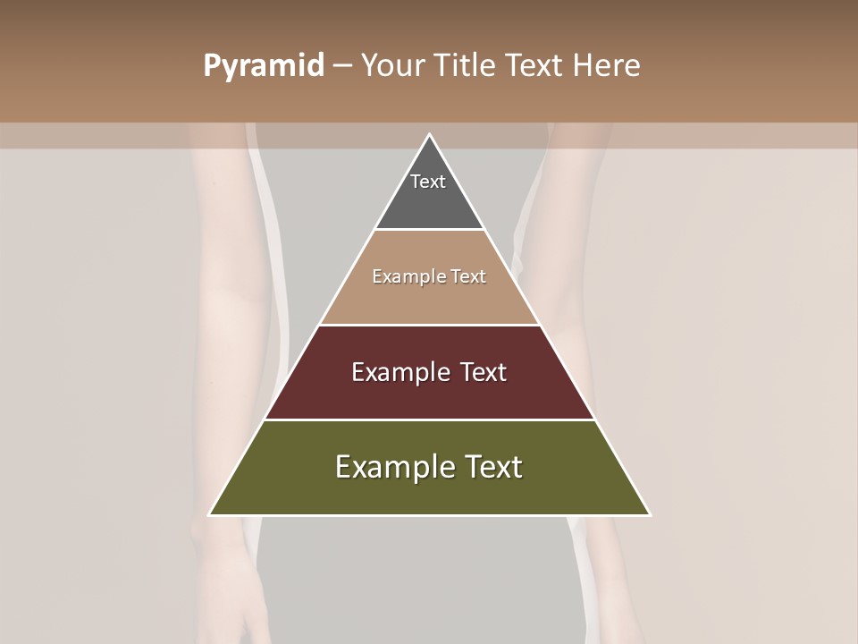 A Beautiful Woman In A Black And White Dress PowerPoint Template