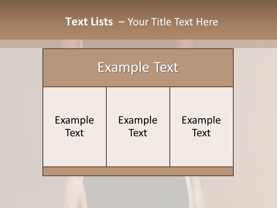A Beautiful Woman In A Black And White Dress PowerPoint Template