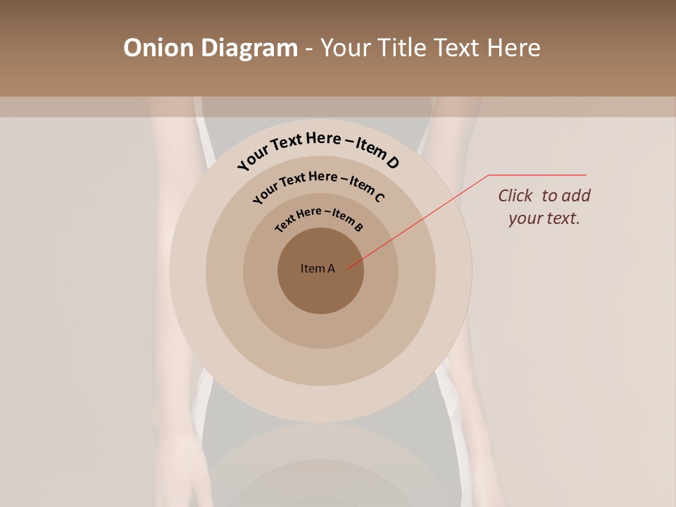 A Beautiful Woman In A Black And White Dress PowerPoint Template