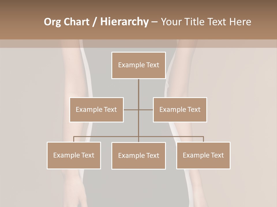 A Beautiful Woman In A Black And White Dress PowerPoint Template