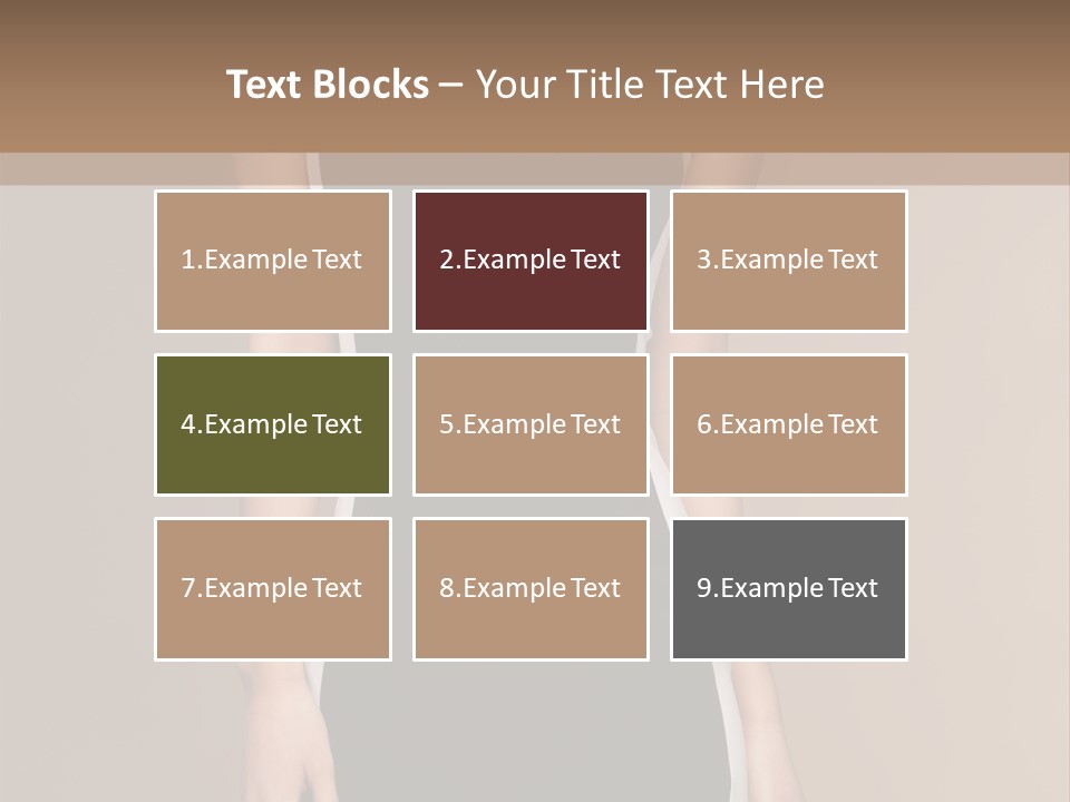 A Beautiful Woman In A Black And White Dress PowerPoint Template