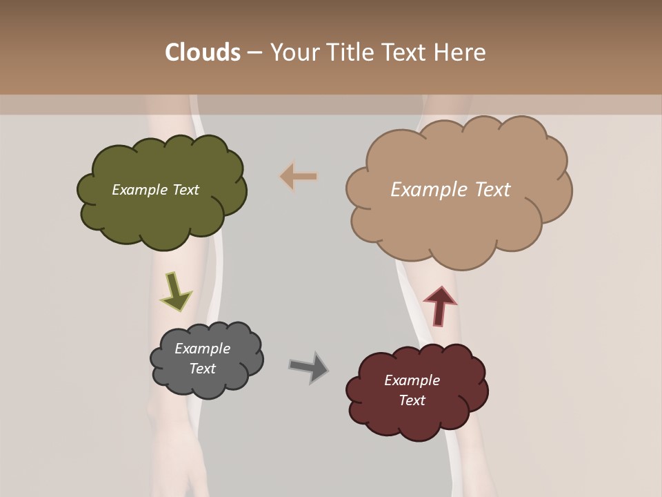 A Beautiful Woman In A Black And White Dress PowerPoint Template