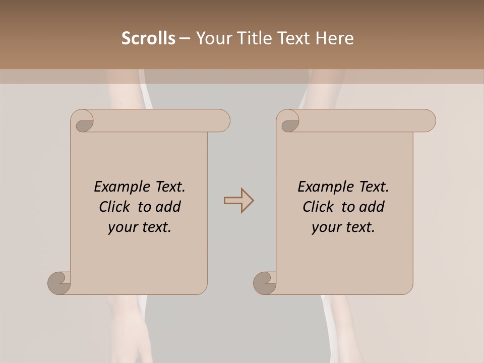 A Beautiful Woman In A Black And White Dress PowerPoint Template