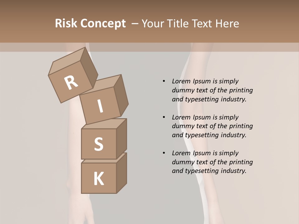 A Beautiful Woman In A Black And White Dress PowerPoint Template