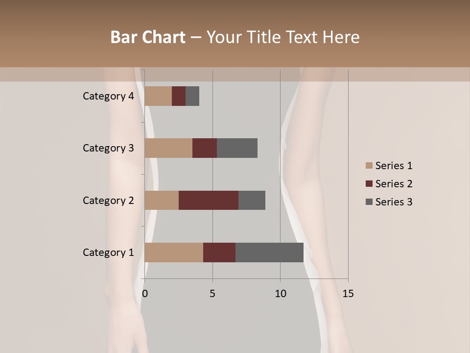 A Beautiful Woman In A Black And White Dress PowerPoint Template