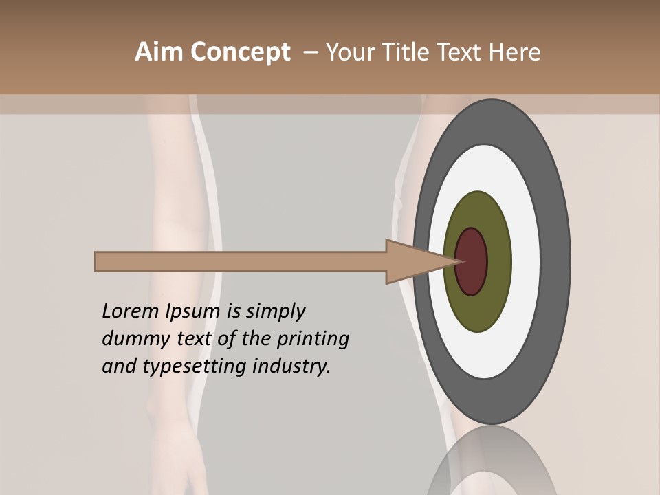 A Beautiful Woman In A Black And White Dress PowerPoint Template