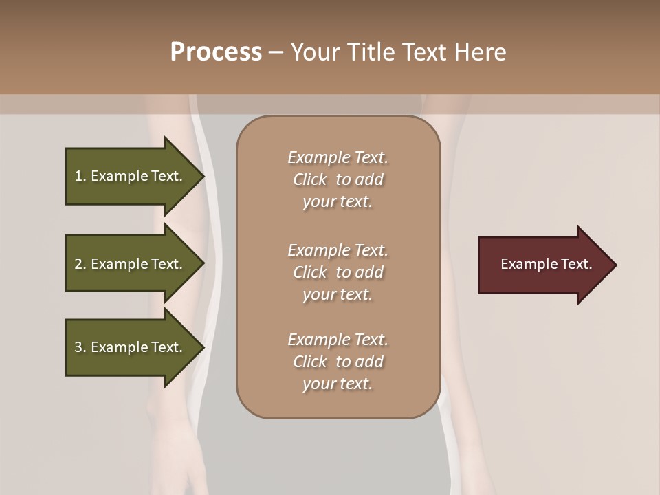 A Beautiful Woman In A Black And White Dress PowerPoint Template