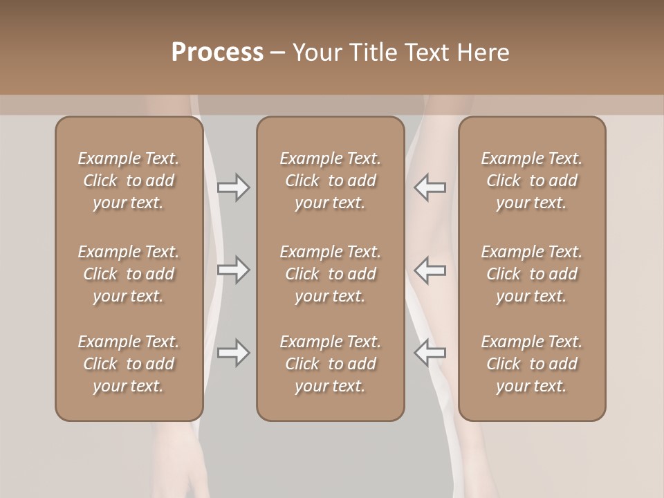 A Beautiful Woman In A Black And White Dress PowerPoint Template