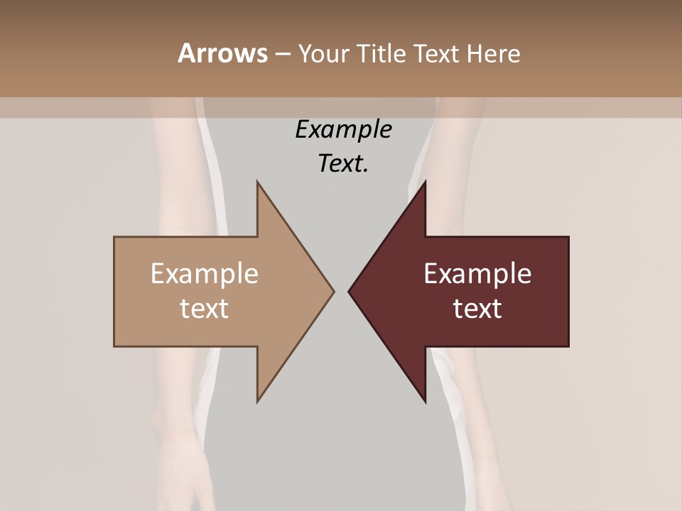 A Beautiful Woman In A Black And White Dress PowerPoint Template