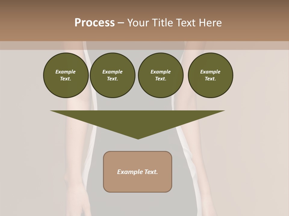 A Beautiful Woman In A Black And White Dress PowerPoint Template