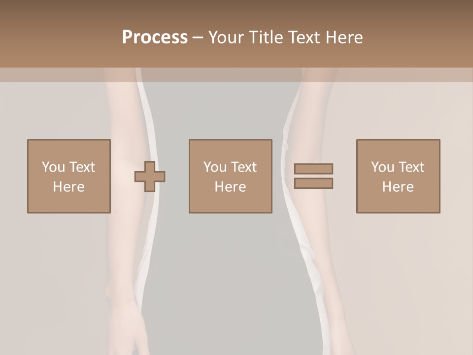 A Beautiful Woman In A Black And White Dress PowerPoint Template