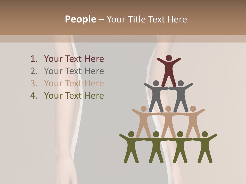 A Beautiful Woman In A Black And White Dress PowerPoint Template