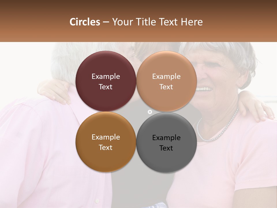 A Woman And Two Children Are Hugging Each Other PowerPoint Template