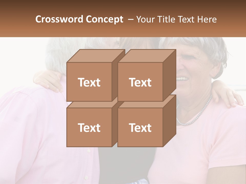 A Woman And Two Children Are Hugging Each Other PowerPoint Template