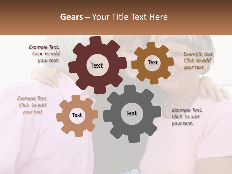 A Woman And Two Children Are Hugging Each Other PowerPoint Template