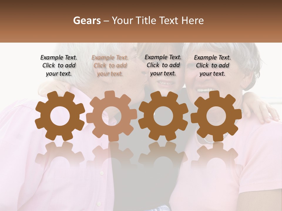 A Woman And Two Children Are Hugging Each Other PowerPoint Template