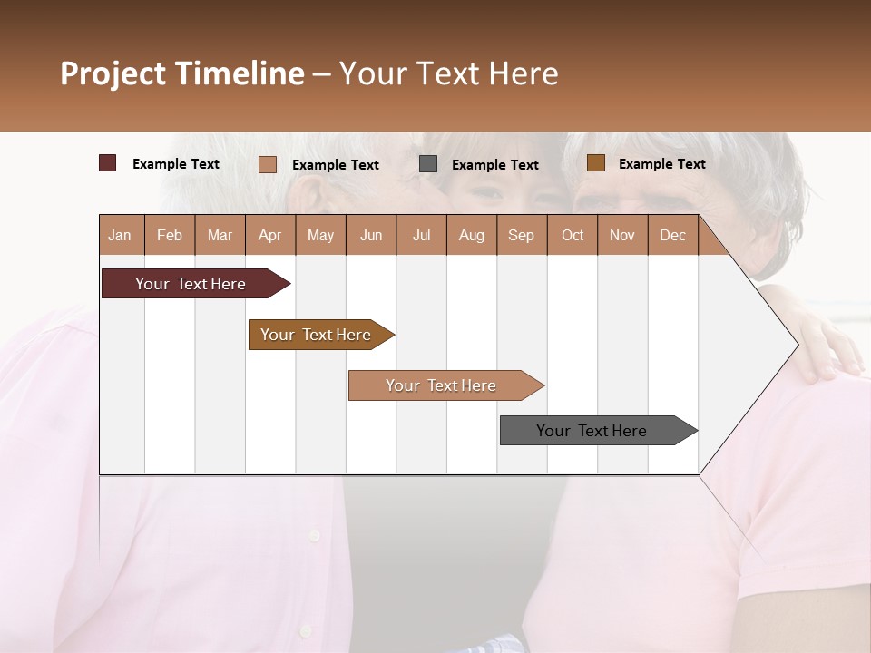 A Woman And Two Children Are Hugging Each Other PowerPoint Template