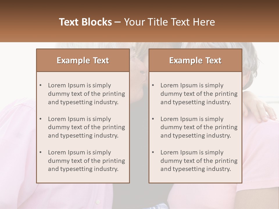 A Woman And Two Children Are Hugging Each Other PowerPoint Template