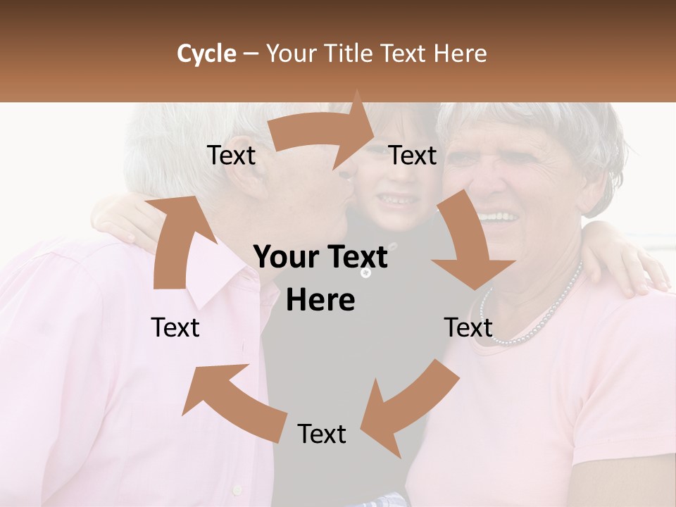 A Woman And Two Children Are Hugging Each Other PowerPoint Template