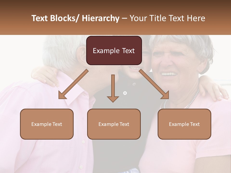 A Woman And Two Children Are Hugging Each Other PowerPoint Template