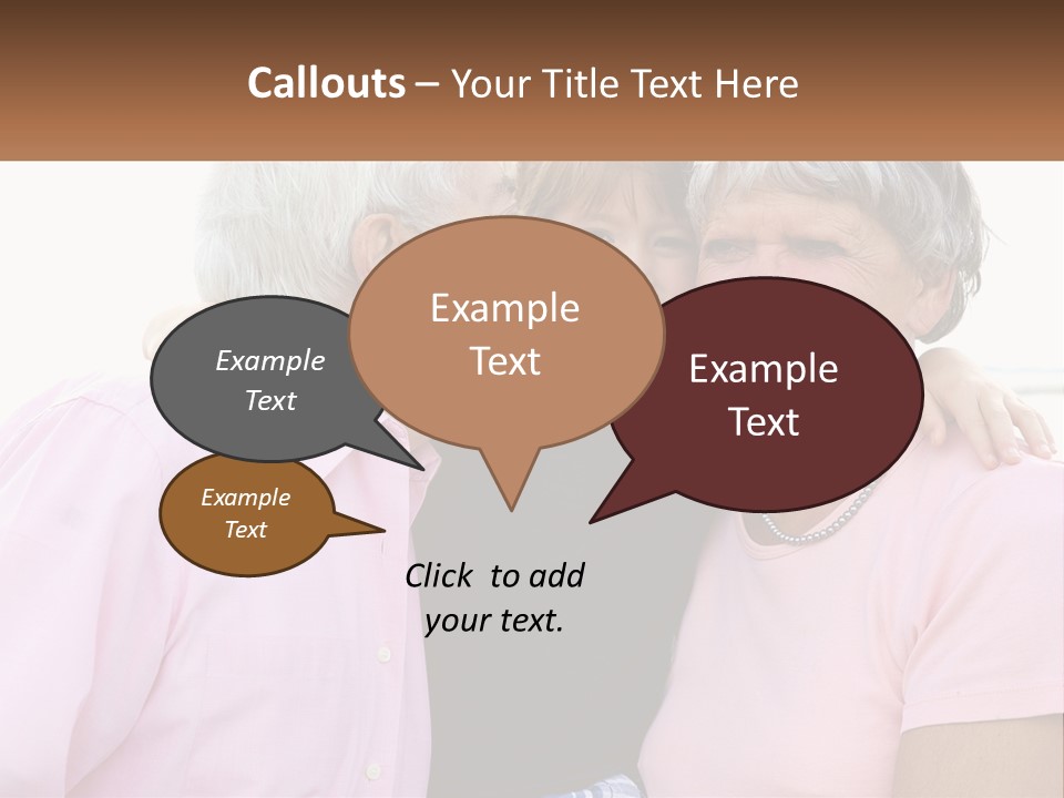 A Woman And Two Children Are Hugging Each Other PowerPoint Template