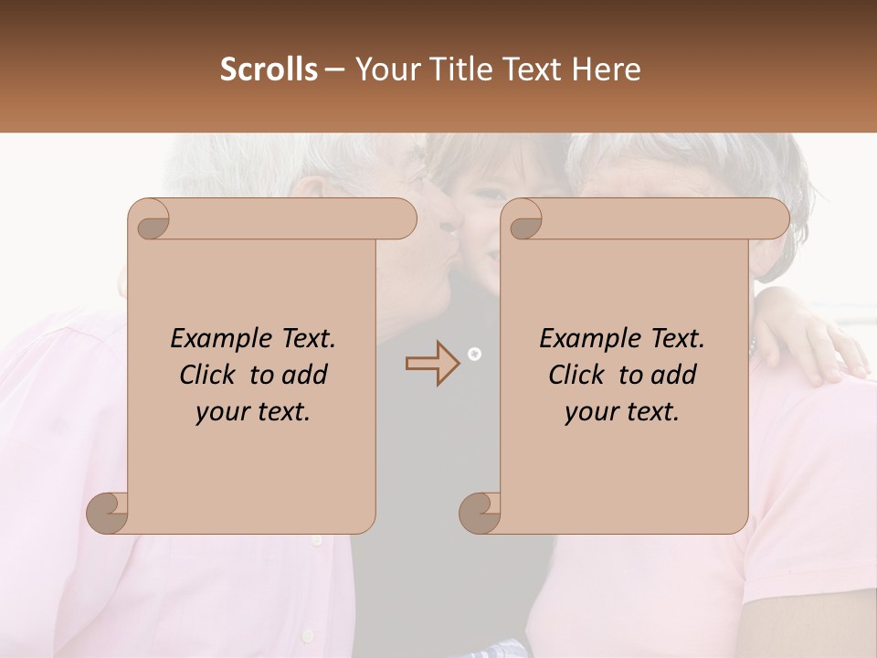 A Woman And Two Children Are Hugging Each Other PowerPoint Template