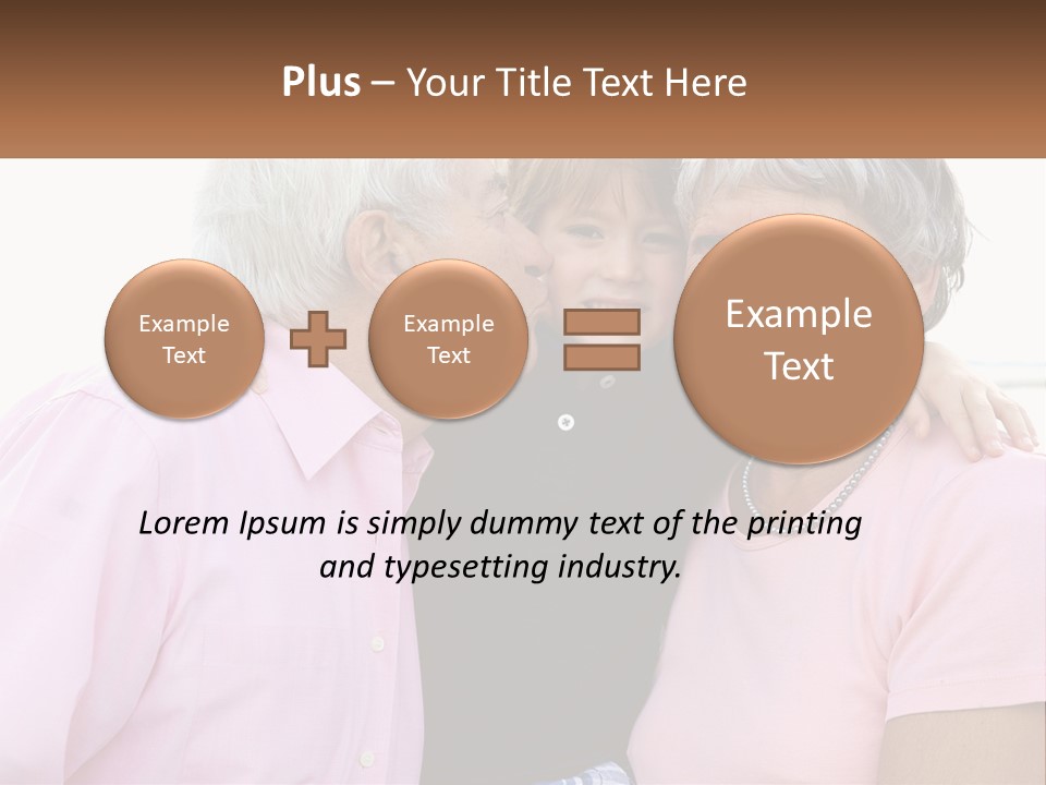 A Woman And Two Children Are Hugging Each Other PowerPoint Template