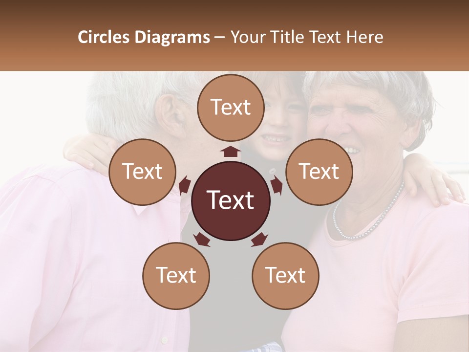 A Woman And Two Children Are Hugging Each Other PowerPoint Template