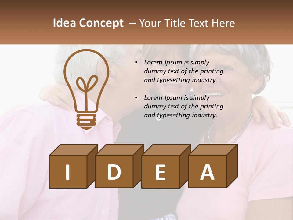 A Woman And Two Children Are Hugging Each Other PowerPoint Template