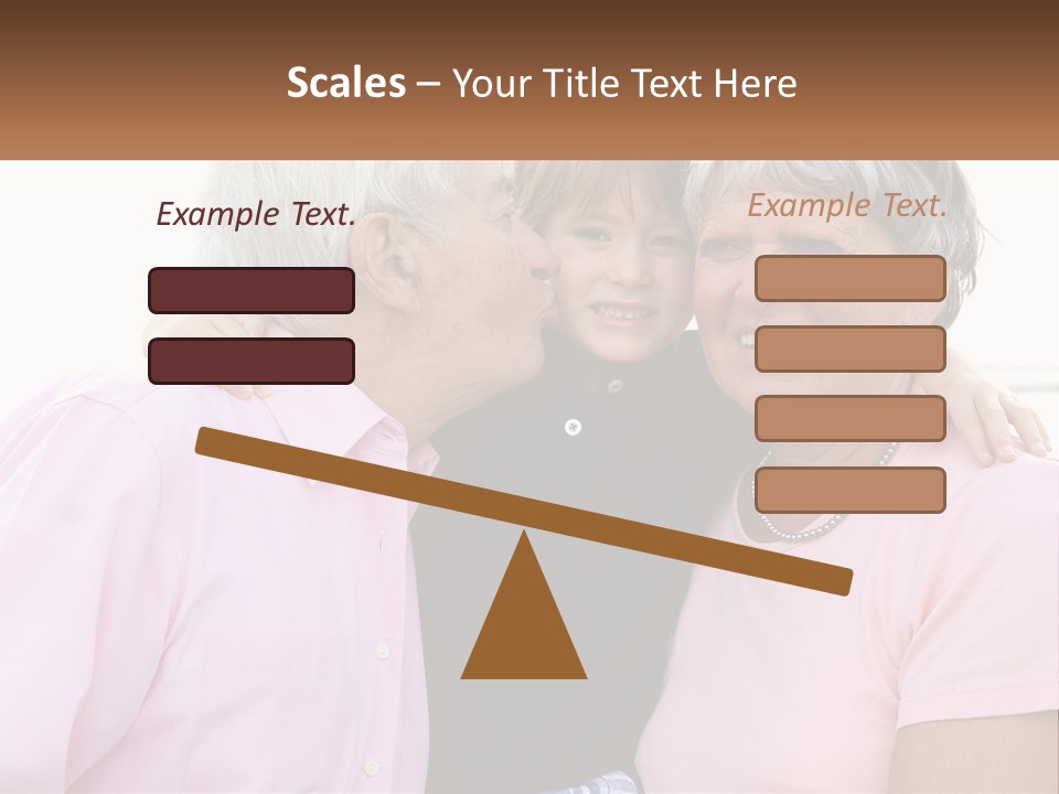 A Woman And Two Children Are Hugging Each Other PowerPoint Template