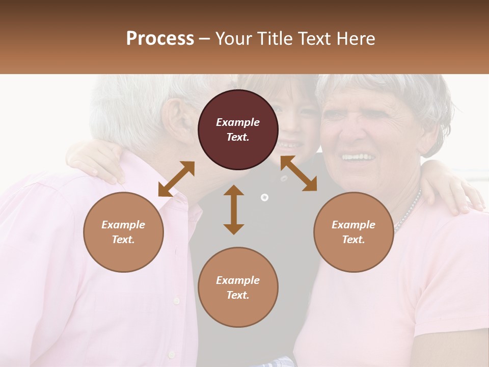 A Woman And Two Children Are Hugging Each Other PowerPoint Template