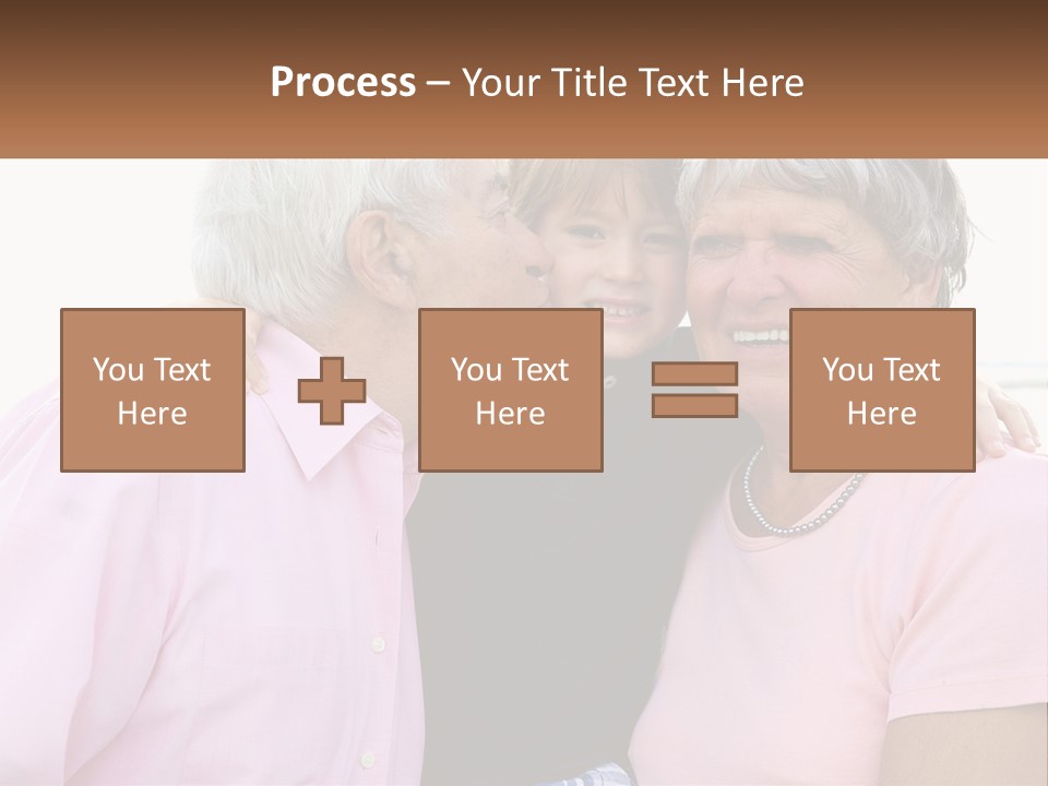 A Woman And Two Children Are Hugging Each Other PowerPoint Template
