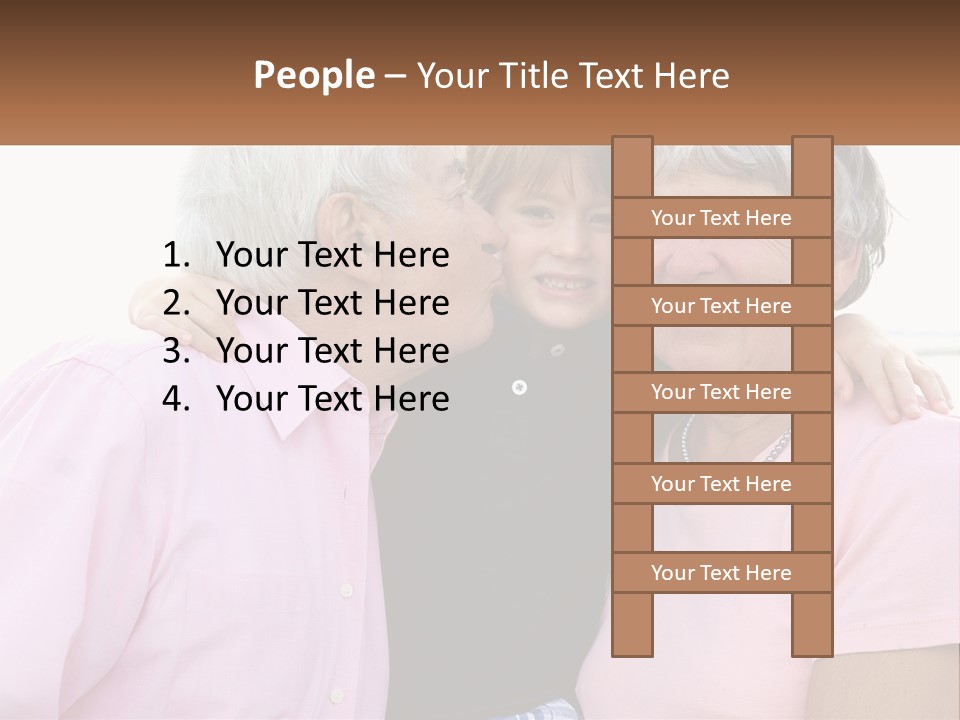 A Woman And Two Children Are Hugging Each Other PowerPoint Template