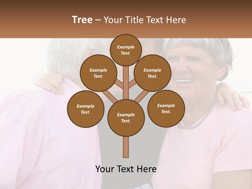 A Woman And Two Children Are Hugging Each Other PowerPoint Template