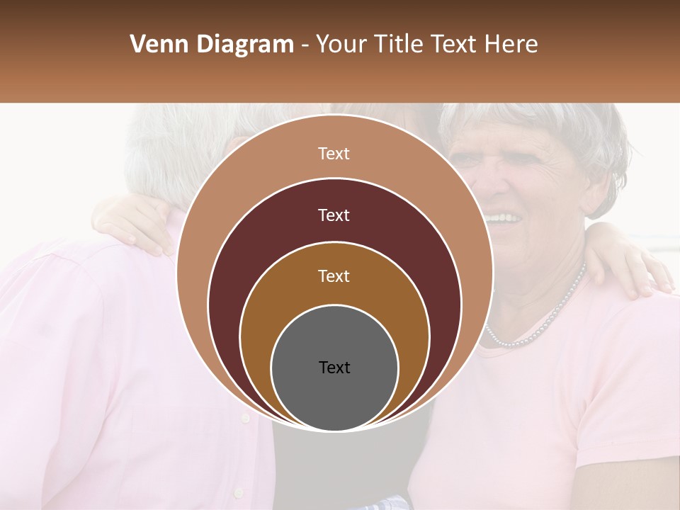 A Woman And Two Children Are Hugging Each Other PowerPoint Template