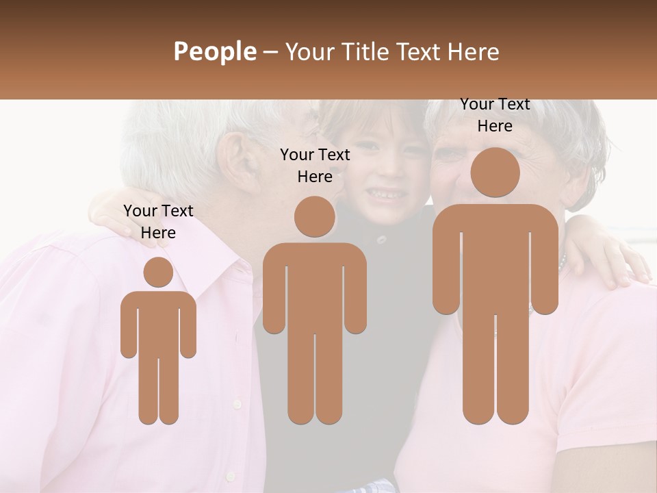A Woman And Two Children Are Hugging Each Other PowerPoint Template