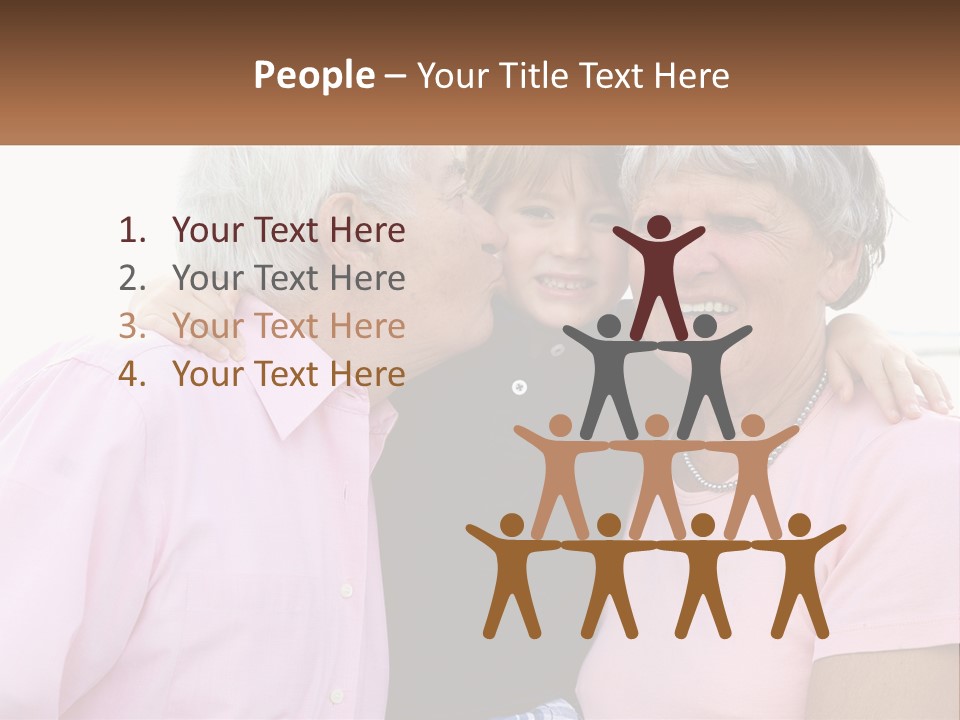A Woman And Two Children Are Hugging Each Other PowerPoint Template