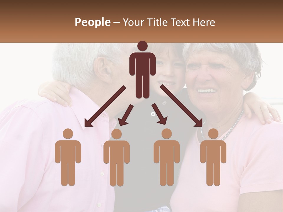 A Woman And Two Children Are Hugging Each Other PowerPoint Template