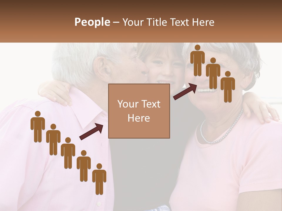 A Woman And Two Children Are Hugging Each Other PowerPoint Template