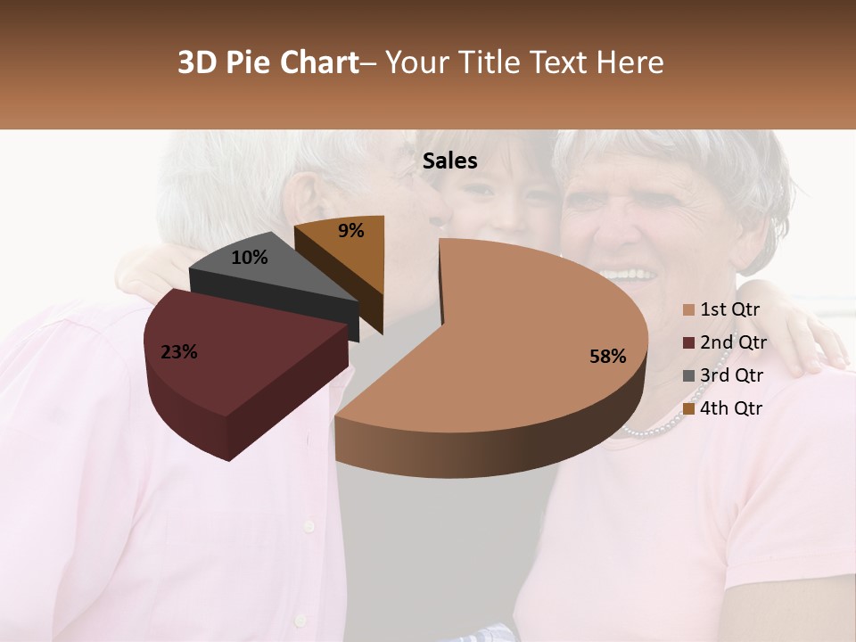 A Woman And Two Children Are Hugging Each Other PowerPoint Template