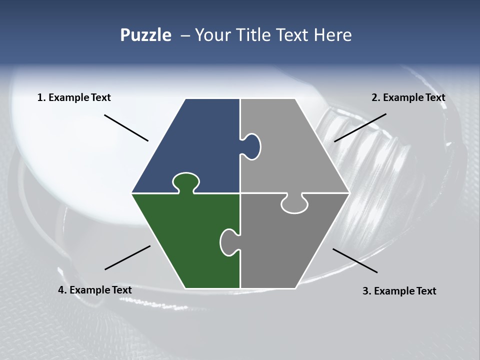 A Light Bulb In A Metal Container On A Table PowerPoint Template