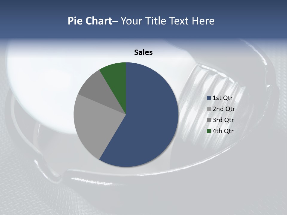 A Light Bulb In A Metal Container On A Table PowerPoint Template