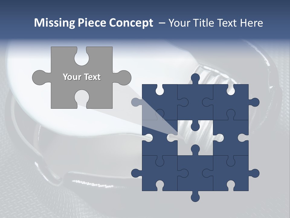 A Light Bulb In A Metal Container On A Table PowerPoint Template