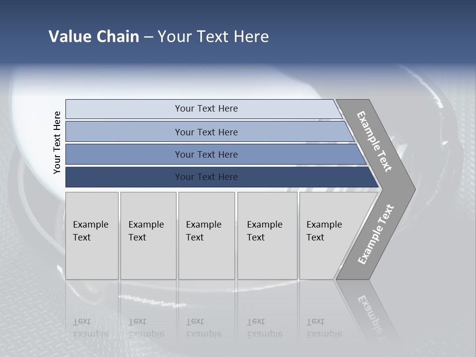 A Light Bulb In A Metal Container On A Table PowerPoint Template