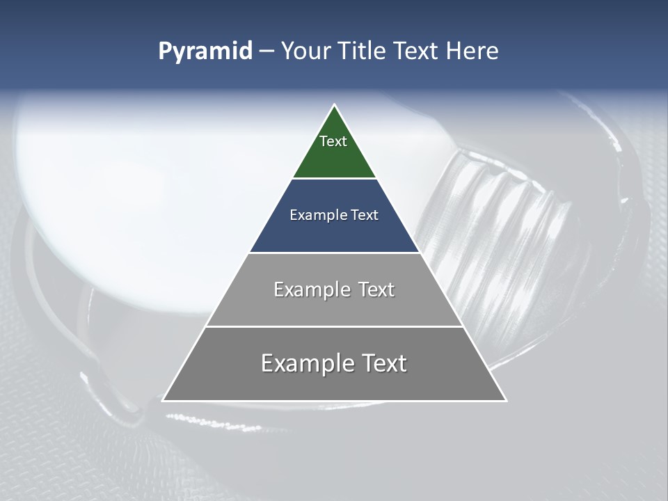 A Light Bulb In A Metal Container On A Table PowerPoint Template