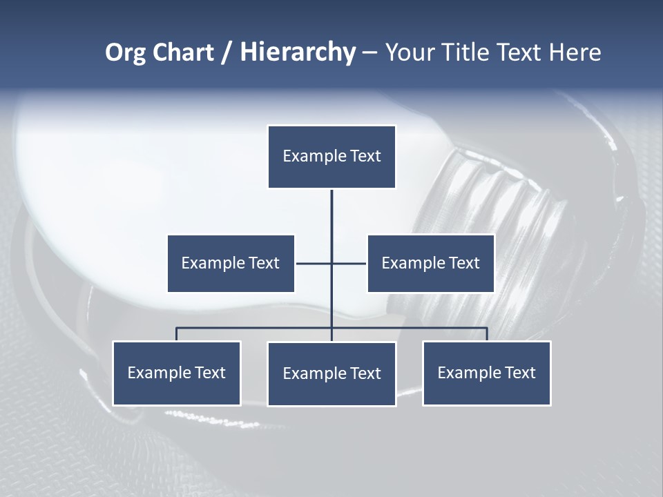 A Light Bulb In A Metal Container On A Table PowerPoint Template
