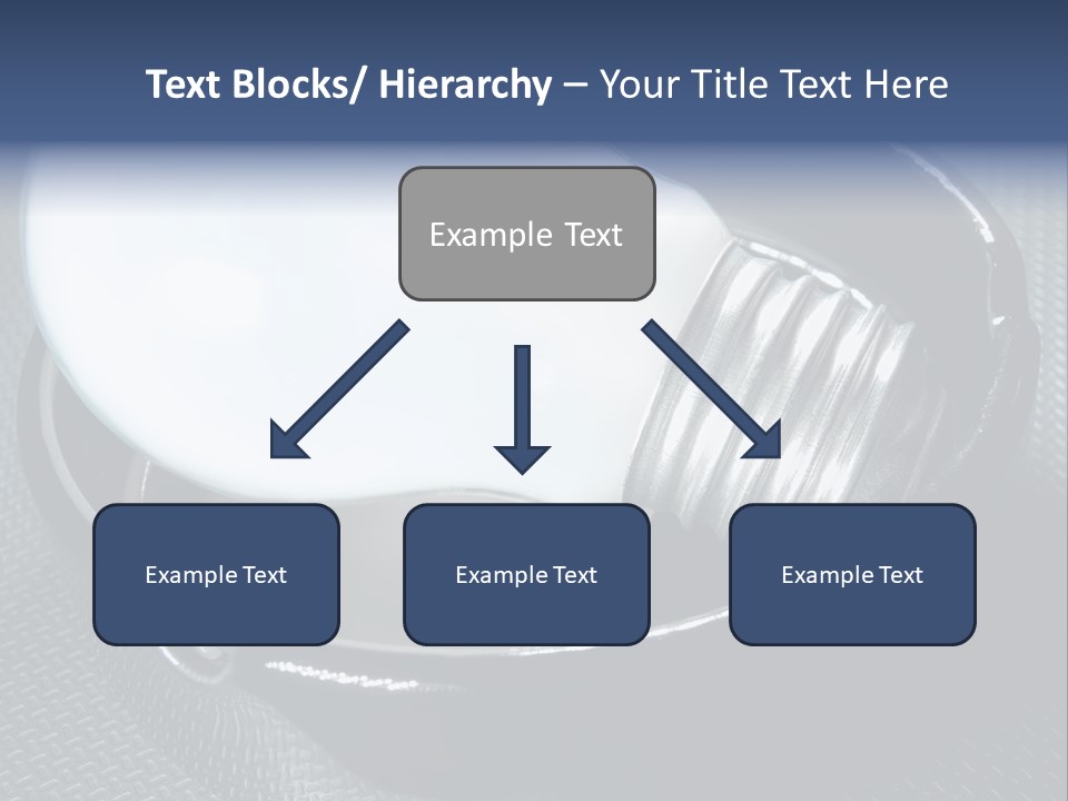 A Light Bulb In A Metal Container On A Table PowerPoint Template